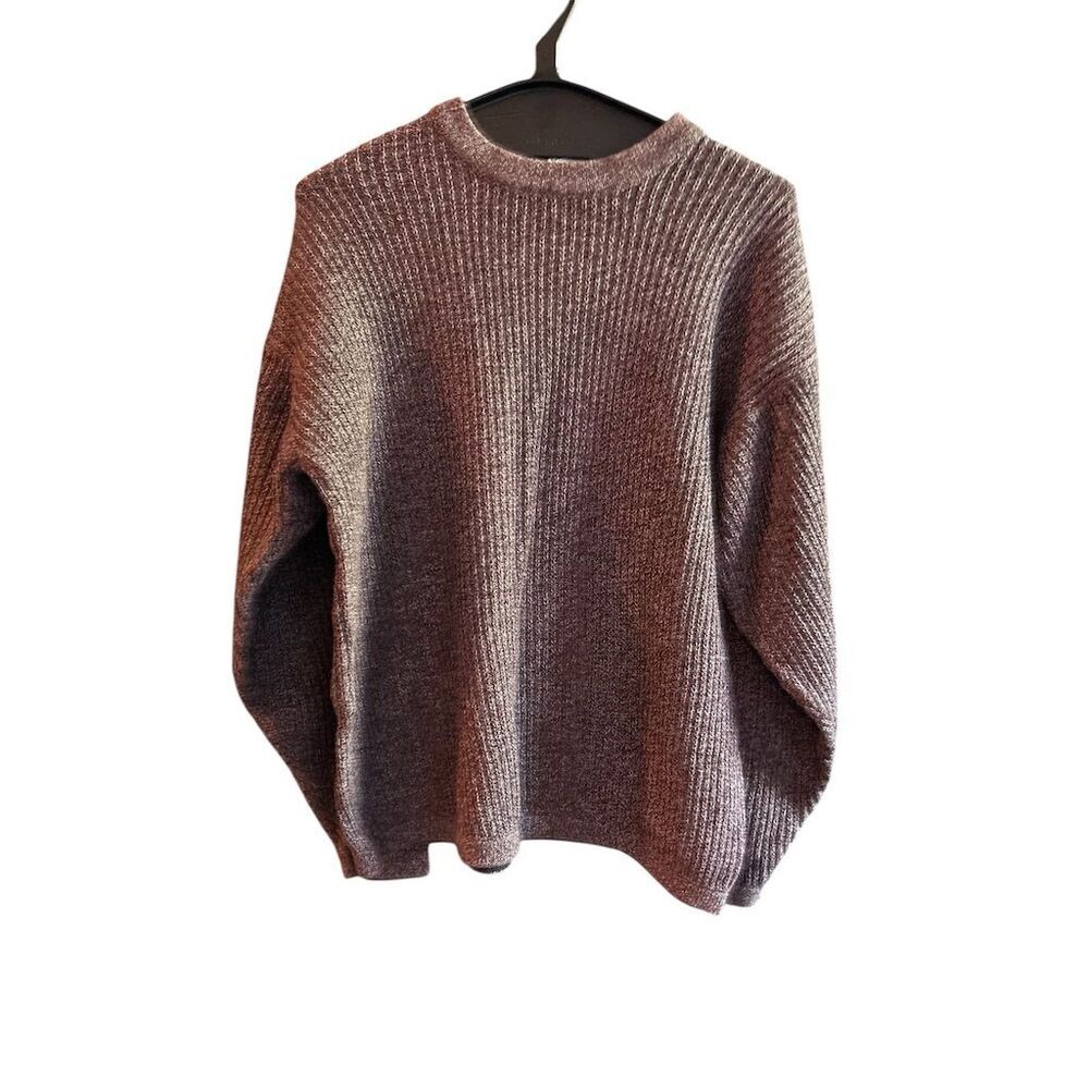Columbia men’s Gray Knit Pullover Sweater Size L Long Sleeve Casual